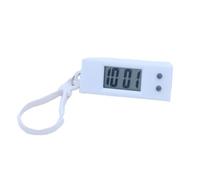 LQQDREX Reloj de bolsillo con llavero, mini reloj digital con llavero, reloj digital con forma de llavero para estudiantes, reloj electrónico portátil para niños y estudiantes, blanco, 2x 0.9x 0.8in