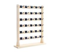 LQQDREX Soporte de exhibición de pendientes de madera con ganchos multiusos para aparador dormitorio collar organizar exhibición colgante I2N2 almacenamiento de joyas
