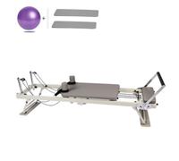 LQQHFSW Máquina De Pilates Reformer, Tabla De Pilates Reformer Plegable Multiusos para El Hogar para Ejercicios En Casa Y Ejercicios Corporales con Pelota De Yoga(197X57X72.5CM_Spring)