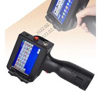 LQQYJSM Impresora Inyección Tinta Portátil, Pequeña Impresora, Codificadora Inyección Tinta con Pantalla Táctil Led 4,3 Pulgadas, Impresora Inteligente Mejorada, Máquina Codificación Automática