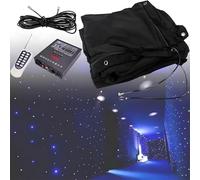 LQQYJSM Telón Fondo Led para Escenario con Cielo Estrellado Y Controlador, Cortina Plegable Efecto Estrellas, Fondo Fotográfico Temática Espacial Y del Universo para Decoración Navideña 2x3m