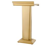 LQRCTRY Podio, Púlpito de Oficina, presentación de conferencias, Escritorio de pie, estación de Trabajo de recepción de auditorio, atriles(Gold)