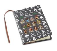 LQRI Ancient Gr ods Leather Notebook Mythology Gifts Greek Mythology Gods Fans Gifts Greece Deity Journal Notebook (black)