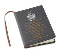 LQRI Christian Sister Notebook Faith Religious Gifts for Sister in Christ Bible Notebook Faith Based Spiritual Journal Notebook (black)