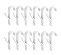 LQSCJS 12 ganchos para radiadores redondos, toallero radiador, gancho multiusos para radiadores redondos, calentador de toallero, calentador de baño para todos los radiadores estándar, color blanco
