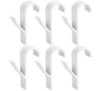 LQSCJS 6 ganchos para radiadores redondos, toallero radiador, gancho multiusos para radiadores redondos, calentador de toallero, calentador de baño para todos los radiadores estándar, color blanco