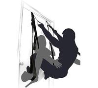 LQSSA ̣ σ Columpio De Puerta De Cuero Acolchado Ajustable hacia Arriba Y hacia Abajo En Altura, Nuevas Posiciones Desafiantes, Parque Interior único, Regalos para Hombres Y Mujeres