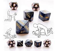 LQSSA 5 Dados, Juego De Dados De Regalo para Eventos Familiares, Eventos Festivos, Tiempo De Juego