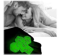 LQSSA Dados De Juego Hexaedro Verde Brillante Pip 5 Piezas Adulto