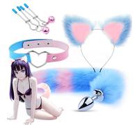 LQSSA Fantasía Azul, Disfraz De Actuación De Zorro En Movimiento, Regalo ̣ σ α