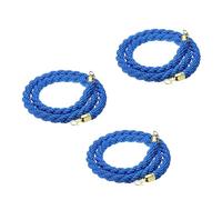 LQSYBHD 3 Pcs Cuerda de Barrera,Cuerda de Puntal con Ganchos de Snap,Cuerda de Iimitadora,Cuerda de Control de Multitudes,para Eventos de Alfombra Roja(Size:4ft)