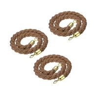 LQSYBHD 3 Pcs Cuerda de Puntal,Cuerda de Control de Multitudes,Cuerda de Barrera de Servicio Pesado con Ganchos,para Cines,Grandes Aperturas,Hoteles(Size:4ft)