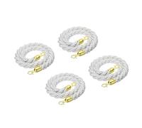 LQSYBHD 4 Pcs Cuerda de Barrera con Ganchos,Cuerda de Puntal,Cuerda de Control de Multitudes,para Postes Divisor de Cola de Hotel Teatro de Hotel(Size:5ft)