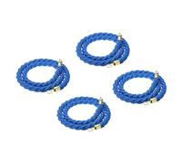 LQSYBHD 4 Pcs Cuerda de Barrera con Ganchos de Snap,Cuerda de Puntal,Cuerda de Iimitadora,Cuerda de Control de Multitudes,para Eventos de Alfombra Roja(Size:3ft)