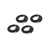 LQSYBHD 4 Pcs Cuerda de Barrera,Cuerda de Puntal,Cuerda de Control de Multitudes con Ganchos,Cuerda de Iimitadora,Cuerda de Terciopelo,para Hotel(Size:4.9ft)
