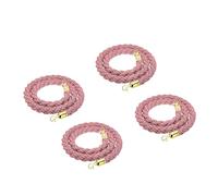 LQSYBHD 4 Pcs Cuerda de Iimitadora,Cuerda de Puntal con Ganchos,Cuerda de Partición,Cuerda de Barrera,Cuerda de Terciopelo,para Control de Multitudes(Size:3.3ft)