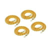 LQSYBHD 4 Pcs Cuerda de Puntal,Cuerda de Control de Multitudes,Cuerda de Partición con Ganchos,Queue Cuerda Barrera,para Cines,Grandes Aperturas,Hoteles(Size:4ft)