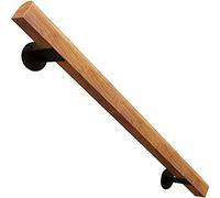 LQSYBHD 50-150cm Pasamanos de Madera con Juego Completo, Barandilla de Escalera Antideslizante para Niños Mayores de Interior y Exterior Desván Pasamanos de Seguridad(Size:100cm/3.3ft)