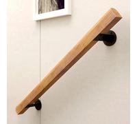 LQSYBHD Pasamanos par Escalera de Madera, Barandilla Interiores y Exteriores,Baranda Soporte de Pared de Seguridad Resistente,Pasamanos Antideslizante Para Pasillo de Casa,Terrazas d(Size:140cm/4.6ft)