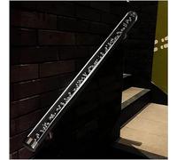 LQSYBHD Pasamanos para Escaleras Transparentes,Pasamanos Moderno dde Acrílico Transparente con Soporte de Pared,pasamanos Antideslizantes para Escalones Interiores y Exteriores(Size:4ft/120cm)