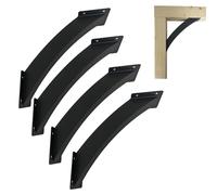 LQSYBHD Soporte de Ángulo de 45 Grados 4 Piezas Soportes Resistentes para Pérgolas Cenadores Porches Postes y Vigas de Madera Conectores para Pergola de Jardin