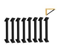LQSYBHD Soporte de Ángulo de 45 Grados Conector de Ángulo de Pérgola Kit de Soportes de Conexión para Esquinas de Pared Camas Estanterías Cabeceros Fregaderos y Encimeras(Size:8pcs)