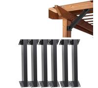 LQSYBHD Soporte de Ángulo de 45 Grados de Alta Resistencia Soporte de Esquina para Pérgola Y Pabellón Kit para Pérgolas Cenadores Casas en Árboles Cabañas Y Patios(Size:6pcs)