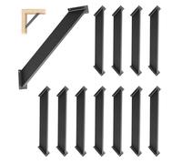 LQSYBHD Soporte de Conexion en Angulo,Soporte de Conector de Soporte de Ángulo de 45 Grados para Cenadores Terrazas Pérgolas y Kits de Soportes para Alzados de Techo(Size:12pcs)