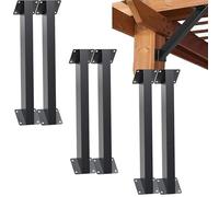LQSYBHD Soportes de Ángulo de 45°,Conectores para Pergola de Jardin,Escuadra 45 Grados para Pergola para Pérgola Cenador y Cenador de Madera con Borde de Viga y Poste(Size:6pcs)