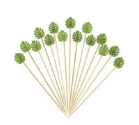 LQTSLFM 100 Piezas Palillos para Aperitivos Verano, Brochetas de Cóctel Palillos Decorativos, Verano Palillos Aperitivos Graciosos para Frutas, Pasteles, Postres, Comidas, Bebidas (Color C)