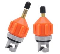 LQTSLFM Adaptador Paddle Surf Inflador, 2 Piezas Adaptador de la Bomba Sup, Adaptador Hinchador Paddle Surf, Adaptador Inflador para Tabla de Sup, Botes Inflables Kayaks Colchón de Aire (Naranja)