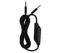 Lquminesque Cable de auriculares de 3,5 mm macho a 3,5 mm macho, cable de audio de repuesto para el auricular gaming G633 y G930, con control de volumen y botón de silencio, de 1,7 m,