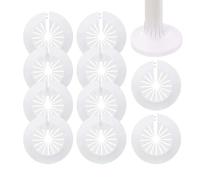 LQUYTA 10 Piezas embellecedor radiador, Radiador Plástico de Tubo, Tapones para Tubos de Calefacción Embellecedor Rosetas Radiador Cubierta Collar para Tubo de 15-28 mm de Diámetro