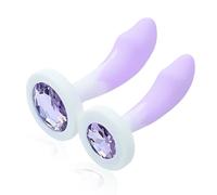 LQUYTA 2 PCS Plug Anal Juguetes Eróticos, Plug Anal, Juguetes Anales Plugs, Juguetes Eróticos Sexuales pour Femmes Hommes Plugs Anaux Butt Plug Silicone