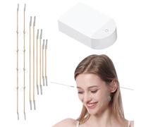 LQUYTA 20 Parches Invisibles + 8 Elásticos, Tiras Lifting Facial Invisibles, Kit de Cintas Lifting, Cinta lifting facial y cuello instantáneo, Reducir Las Arrugas