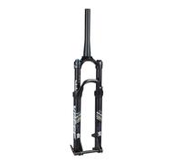 LQVAIPT Horquilla de Aire for Bicicleta de 26", 27,5" y 29", suspensión con Bloqueo Inteligente, Ajuste de amortiguación, Freno de Disco Delantero de 1 a 1/8"(White,27.5inch)