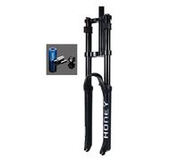 LQVAIPT Horquilla delantera con control de hombro de bicicleta de 1 a 1/8 pulgadas, 26, 27.5, 29 pulgadas, horquilla de suspensión de bicicleta de montaña, presión de aire ajustable y piezas de