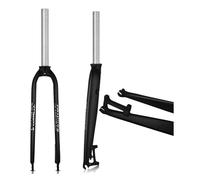 LQVAIPT Horquilla delantera rígida de 1 a 1/8 pulgadas, 26, 27.5 y 29 pulgadas, aleación de aluminio, freno de disco rígido MTB Gravel, horquilla delantera de bicicleta de montaña de 28.6 mm, tubo