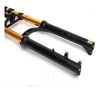 LQVAIPT Horquilla gruesa de suspensión de doble corona de 26 pulgadas para hombro de bicicleta gruesa 4.0, neumático grueso, freno de disco de pilar, presión de aire, carrera de 100 mm, para motos de