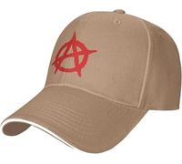 LQWSDFT Gorra de béisbol desgastada con símbolo anarquía poliéster Informal Ajustable para Deportes al Aire Libre Unisex