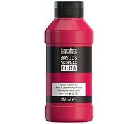 LQX ACRILICO BASICS FLUIDO 250ML TONO ROJO OSCURO DE CADMIO