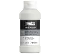 Liquitex médium metálico plateado, 237ml