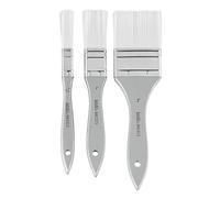 LQX BASICS BRUSH 3 SYNTHETIC SPALTERS | Cerdas sintéticas duraderas, aplicación de pintura suave, herramientas de pintura a gran escala, juego de 3 pinceles