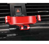 LQXGUK Soporte Móvil Coche para VW Santana 2013-2024(Square Small Double Flash with Bright Strip), Soporte Teléfono Coche del Aire Ventilación Cunas de Teléfonos Móviles Coches,Normal-C Red
