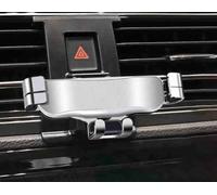 LQXGUK Soporte Móvil Coche para VW Santana 2013-2024(Square Small Double Flash with Bright Strip), Soporte Teléfono Coche del Aire Ventilación Cunas de Teléfonos Móviles Coches,Normal-B Silver