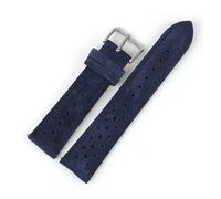 LQXHZ Correa De Cuero De Gamuza For Reloj, Correa De 18mm, 19mm, 20mm, 21mm, 22mm Y 24mm, Accesorios For Reloj De Carreras De Rally(Dark Blue,19mm)