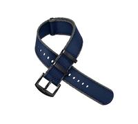 LQXHZ Correa De Nailon For Reloj, Pulsera Con Cinturón De Seguridad De 20mm Y 22mm For Reemplazo De Reloj(Blue gray side-01,22mm black buckle)