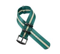 LQXHZ Correa De Nailon For Reloj, Pulsera Con Cinturón De Seguridad De 20mm Y 22mm For Reemplazo De Reloj(Green-yellow-green,22mm black buckle)