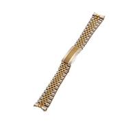 LQXHZ Correa De Reloj De 20 Mm Y 21 Mm, Pulsera De Acero Jubilee, Compatible Con Reloj Rolex Datejust De 41 Mm(Silver Gold,21mm)