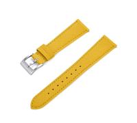 LQXHZ Correa De Reloj De Cuero Cosido Vintage De Liberación Rápida, Nuevo Diseño, 18mm, 19mm, 20mm, 21mm, 22mm, 23mm Y 24mm, Correas De Reloj De Cuero Saffiano(Yellow,19mm)